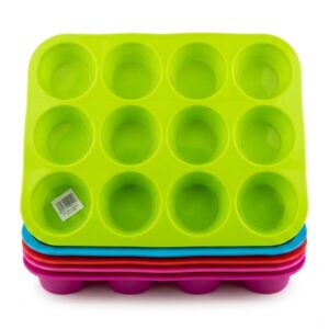 Molde de Silicona Para 12 Muffins