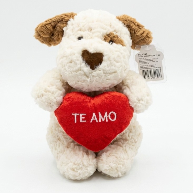 Peluche de Perro con Corazón