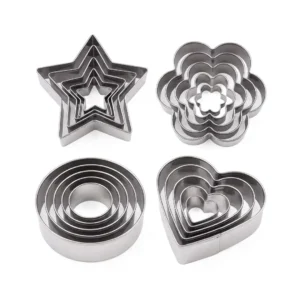 Set Cortante Molde de Galleta Acero Inoxidable x5