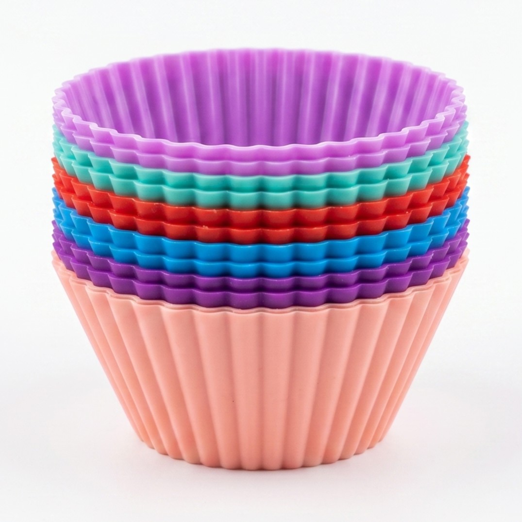 Set x12 Moldes de Silicona Para Muffins
