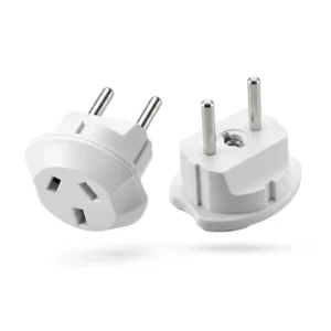 Adaptador Enchufe 3 Patas A 2 Patas Cilindricas