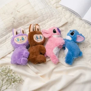 Brazaletes Surtidos Stitch y Labubu - Peluche Pulsera Juguete
