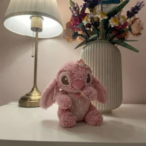 Peluche Stitch Rosa con Flores