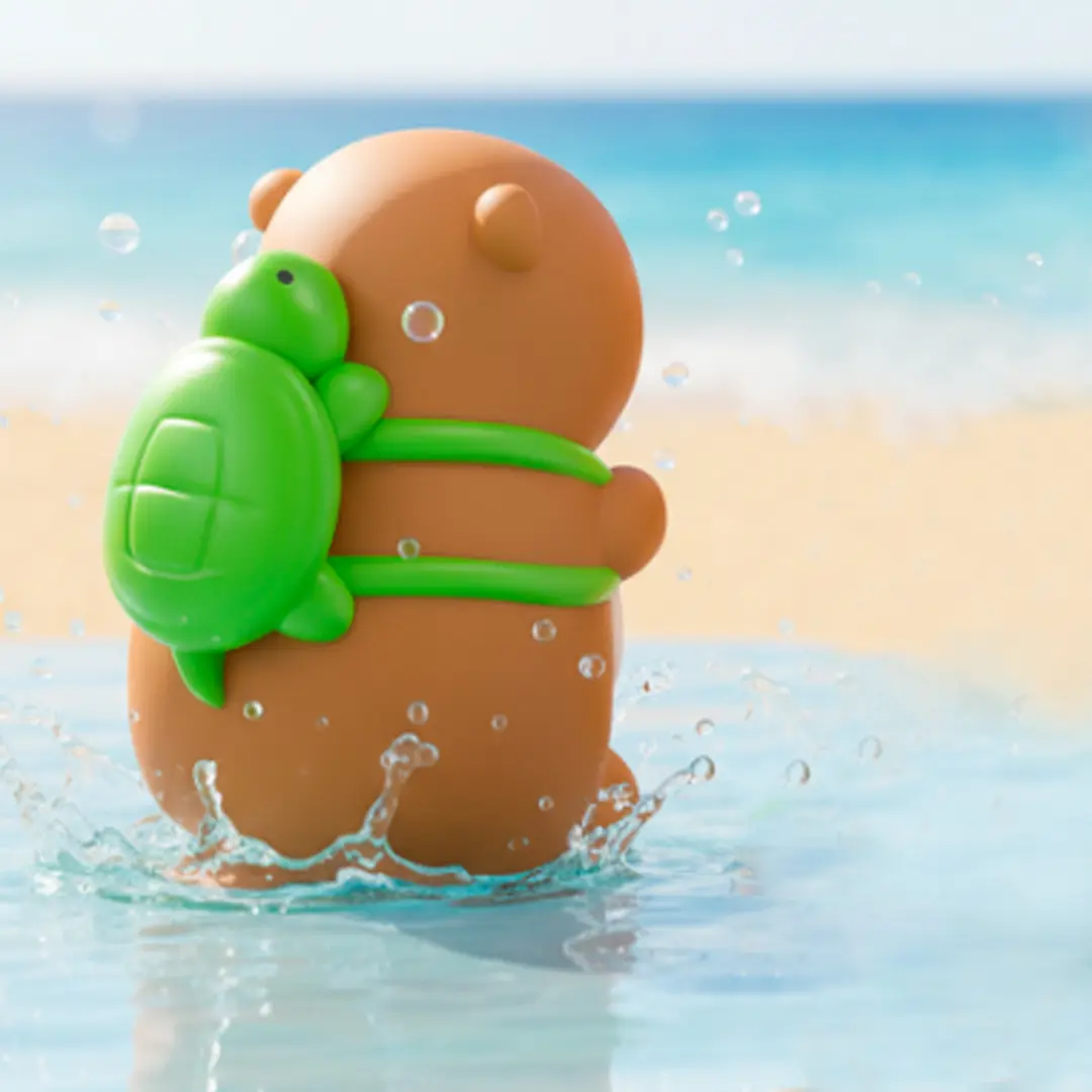 Squishy con Forma de Capibara con Chifle - Imagen 3