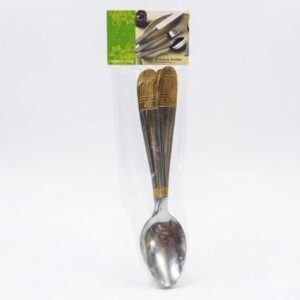 Set de Cucharas x6 de Acero Inoxidable Grabado