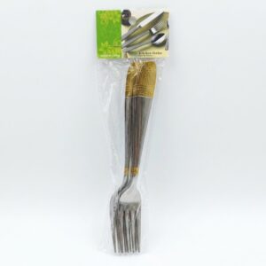 Set Tenedores x6 de Acero Inoxidable Grabado