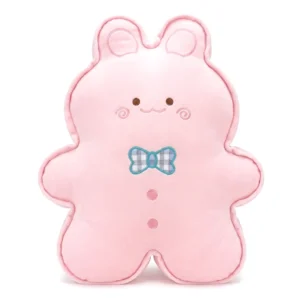 Peluche Almohada galleta de conejo rosa