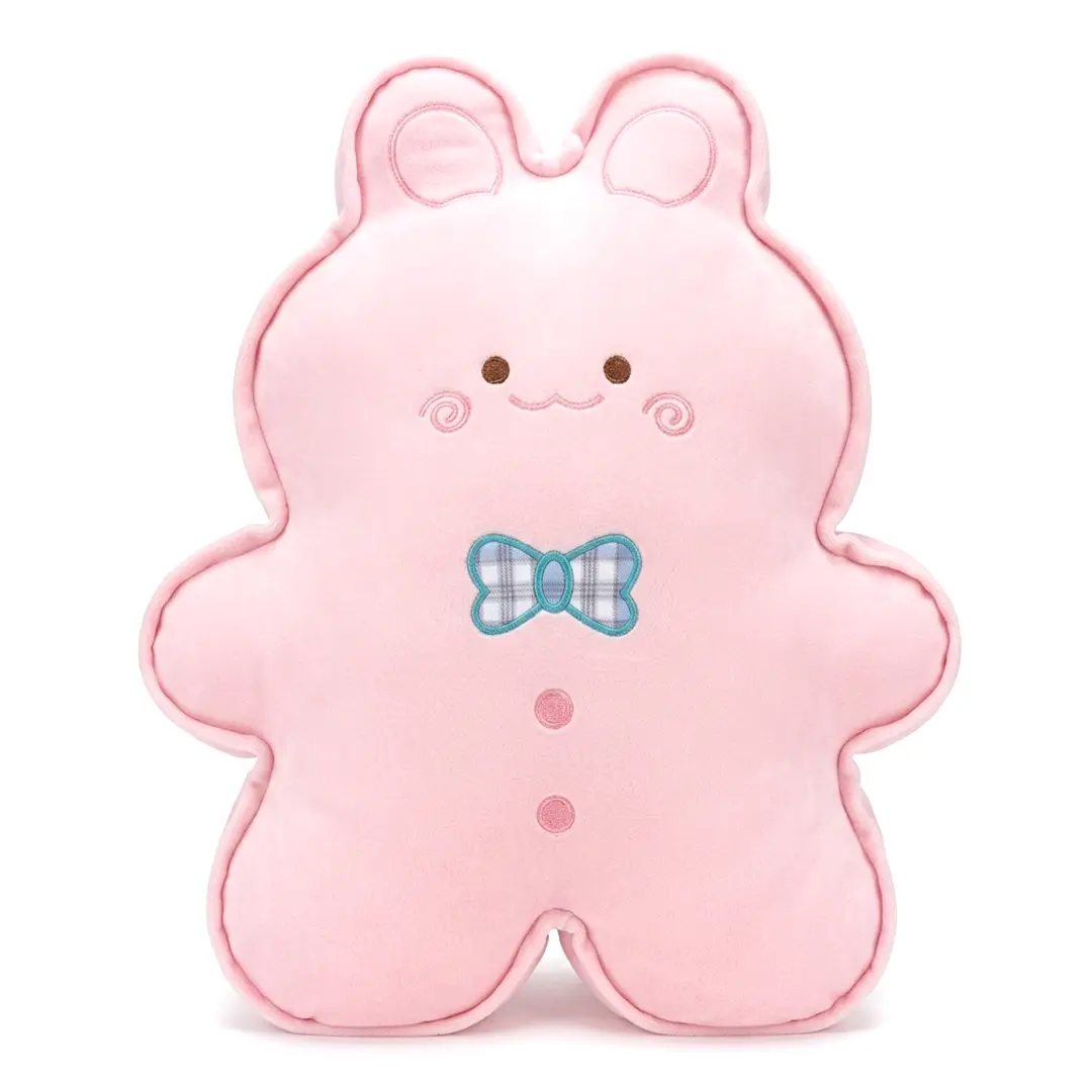 Peluche Almohada galleta de conejo rosa